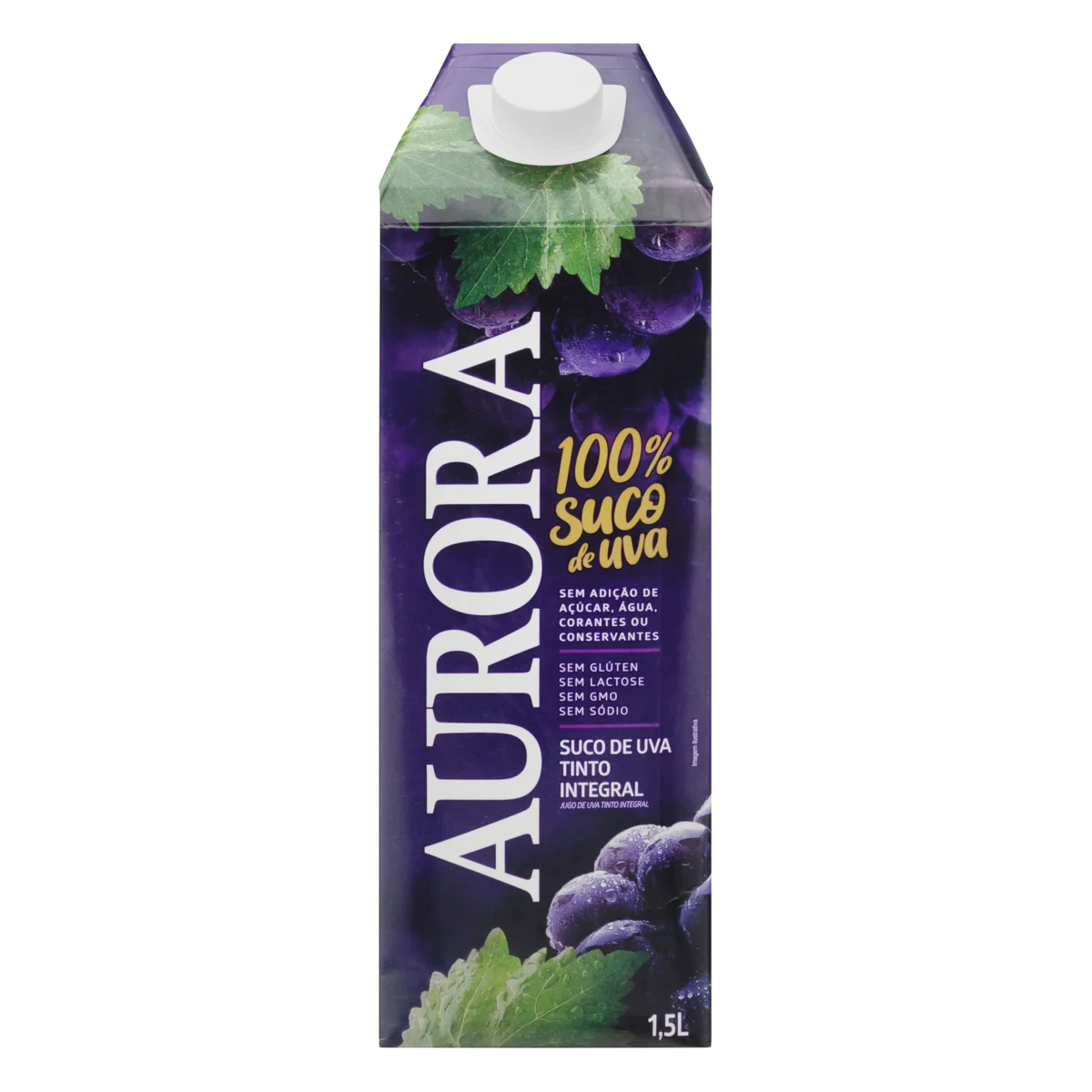 Suco de uva tinto Aurora 1,5 Litros